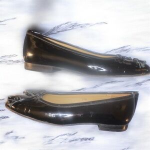 Vintage Galo patent leather bow ballet flats hand made in Italy
